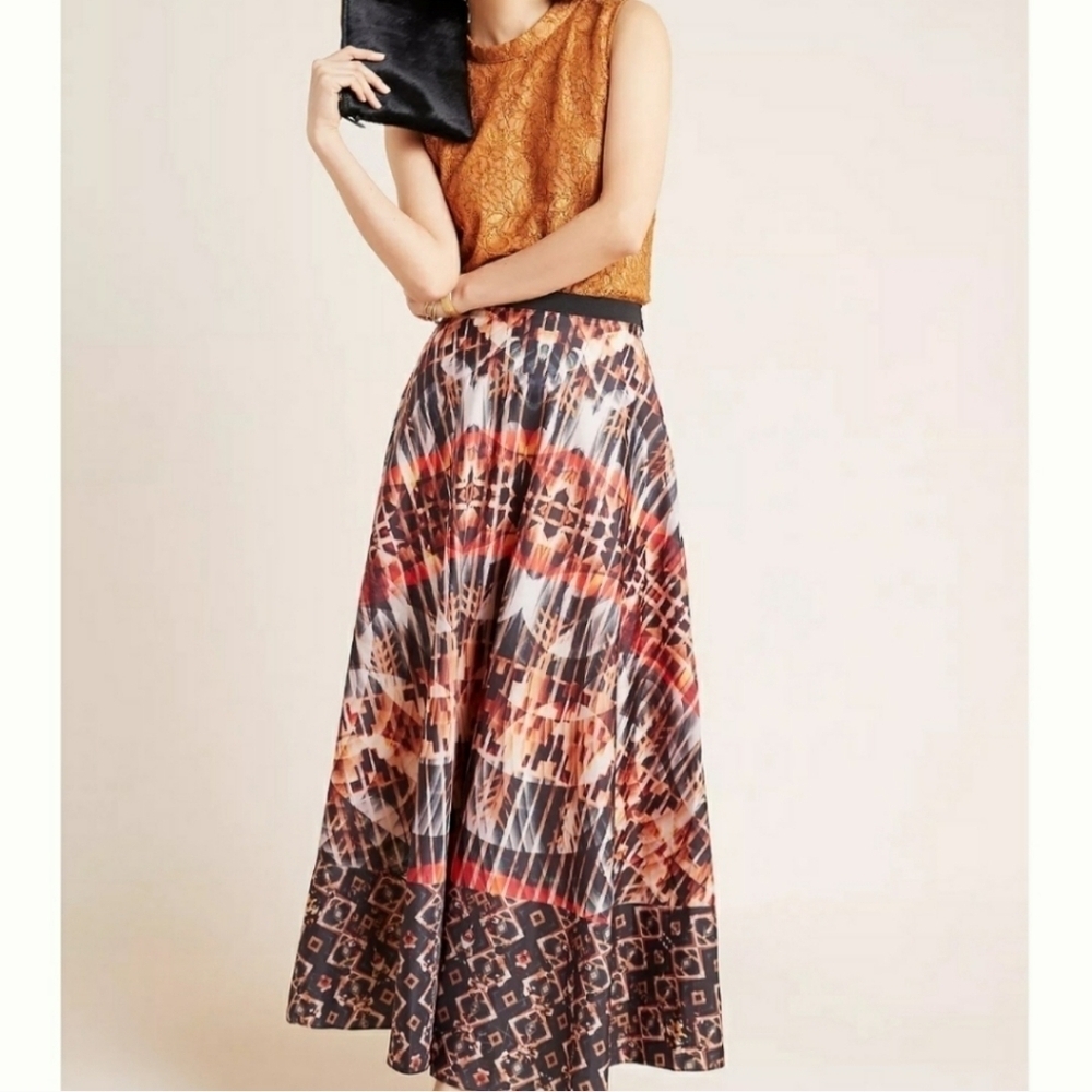 NWT Anthropologie Bhanuni by Jyoti Maxi skirt size Large